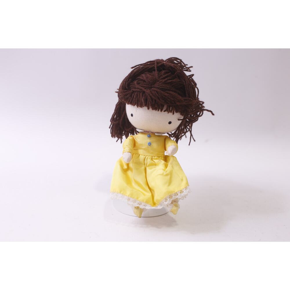 Joan Walsh Anglund, Pocket Doll, Girl, Cloth Doll, Yellow Dress ~ 251120-WH 1404